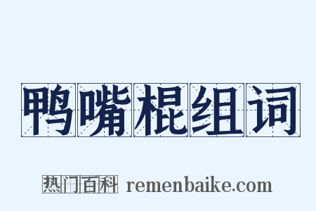 鸭嘴棍组词是什么意思的图片